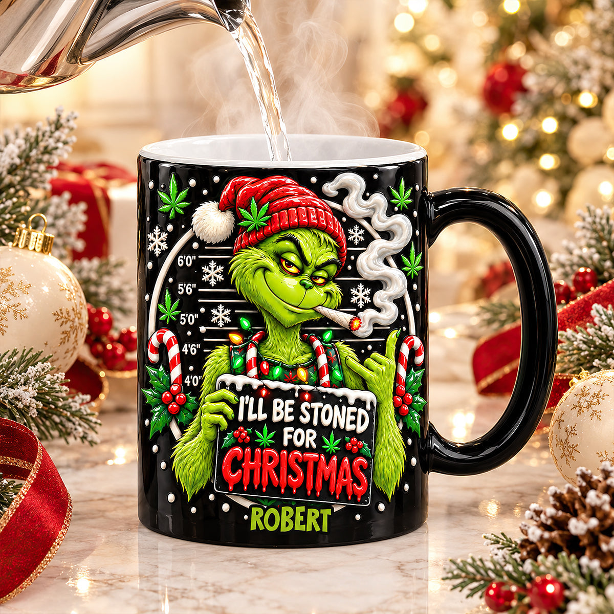 I'll Be Stoned For Christmas - Personalized Magic Mug for Stoners