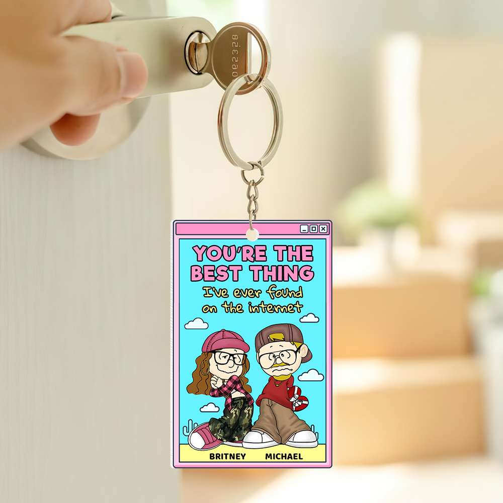 Customized Keychain for Couples – You’re the Best Thing Keychains PopCulturePrints