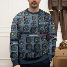 Load image into Gallery viewer, Pilot Control Panel Ugly Sweater - Personalized Gifts for Aviation Enthusiasts Ugly Christmas Sweater PopCulturePrints
