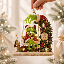 Load image into Gallery viewer, Kissing Couple Christmas Ornament - A Heartfelt Personalized Gift
