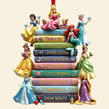 Load image into Gallery viewer, “A Touch of Magic!” - Lovely Fairy Tale Princesses Acrylic Ornament - Personalized Gift for Disney Lovers
