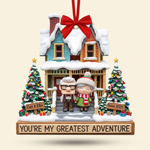 Load image into Gallery viewer, You&#39;re My Greatest Adventure - Personalized Old Couple Ornament Ornament PopCulturePrints

