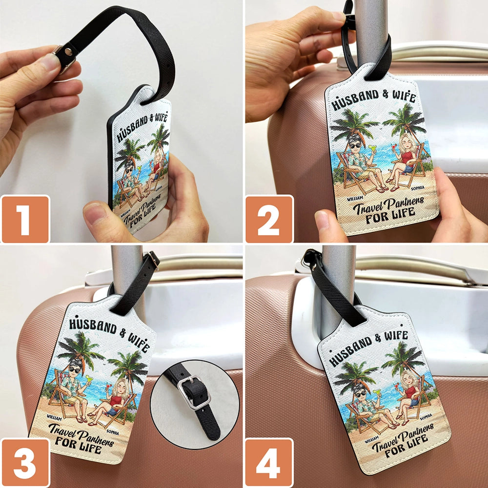 Travel Partners For Life - Personalized Luggage Tag Luggage Tag PopCulturePrints