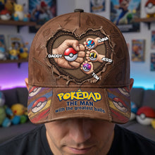 Load image into Gallery viewer, “Pokédad: The Man with the Greatest Balls” - Personalized Classic Cap for Dad, Grandpa &amp; More Caps PopCulturePrints
