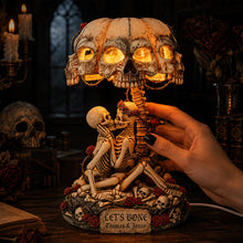 Load image into Gallery viewer, Let's Bone - Naughty Couple Skeleton Acrylic Light Box - Personalized Gifts
