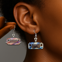 Load image into Gallery viewer, “Adventure Awaits” Off-road Aesthetic Earrings - Personalized Custom Gifts for Off-road Enthusiasts Earrings PopCulturePrints
