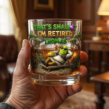 Load image into Gallery viewer, That's Shallot, I'm Retired - Personalized Round Glass
