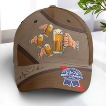 Load image into Gallery viewer, Customizable Grandpa Beer Mug Cap - Best Grandpa Ever
