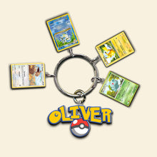 Load image into Gallery viewer, Personalized Poke-Themed Keychain for Anime Fans Keychains PopCulturePrints
