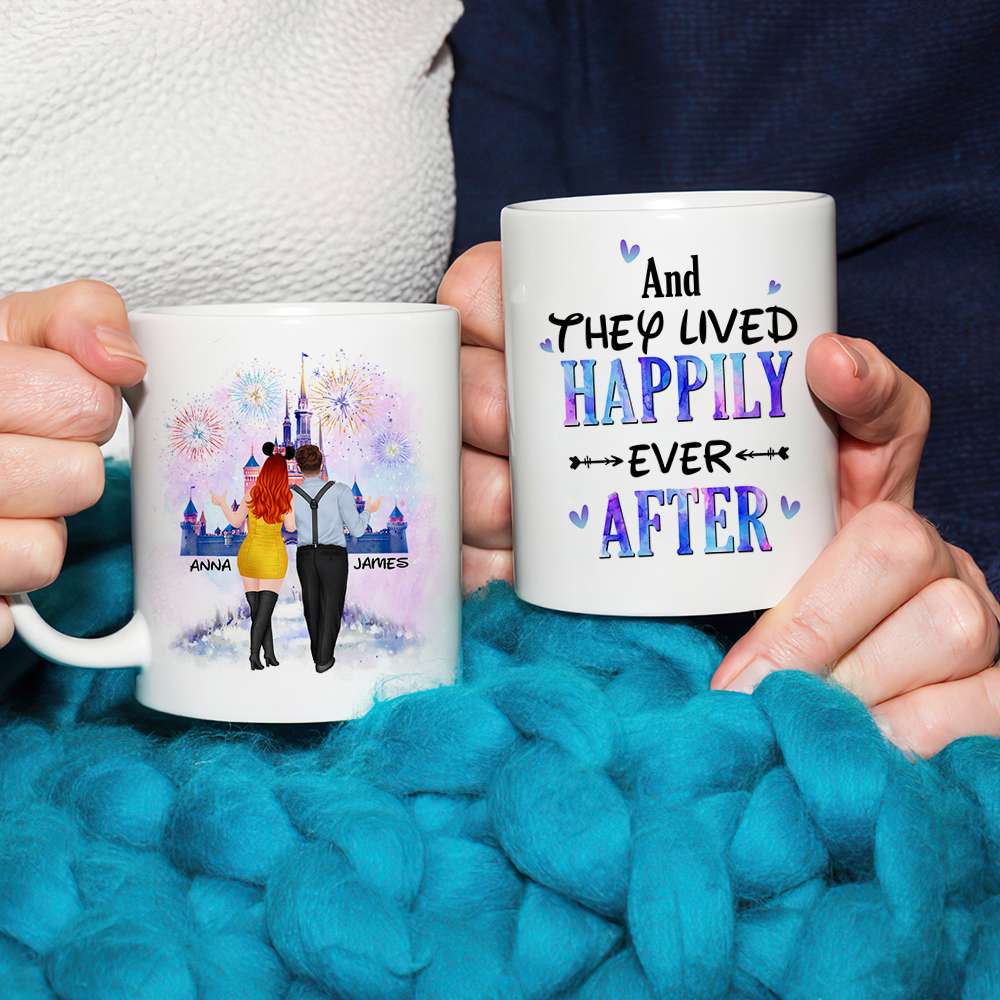 Personalized Happily Ever After Couple Mug - Custom Valentine's Day Gifts Coffee Mug PopCulturePrints