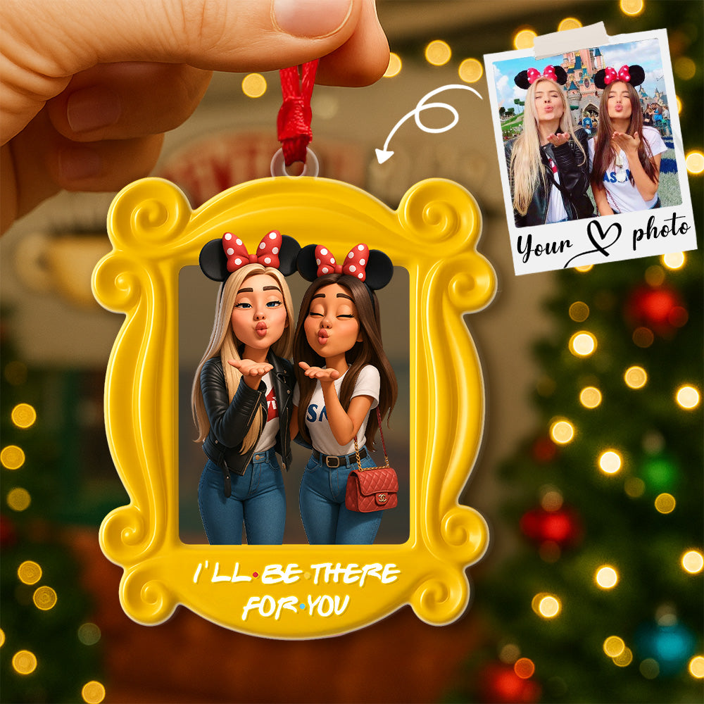 Custom Photo Bestie Ornament - A Unique Keepsake for Cherished Friends Ornament PopCulturePrints