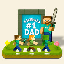 Load image into Gallery viewer, “The Best Dad Ever!” - Personalized #1 Dad Acrylic Plaque - Custom Gift for Dads, Grandpas, and Father Figures Shaped Plaques PopCulturePrints
