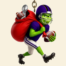 Load image into Gallery viewer, “Steal the Game with Style!” - Football Thief Keychain - Personalized Gift for Football Lovers Keychains PopCulturePrints
