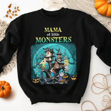 Load image into Gallery viewer, Personalized Mama of Little Monsters Sweatshirt - Custom Names Halloween Design
