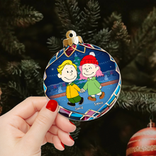 Load image into Gallery viewer, Custom Cartoon Couple Christmas Ornament
