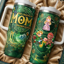 Load image into Gallery viewer, The Legend of Mom: Children of the Wild - Personalized Fantasy Mother's Day Gift 40oz Tumbler Tumbler Cup PopCulturePrints
