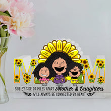 Load image into Gallery viewer, Personalized Mom Acrylic Plaque with Sunflower Design - Heartfelt Gift Shaped Plaques PopCulturePrints
