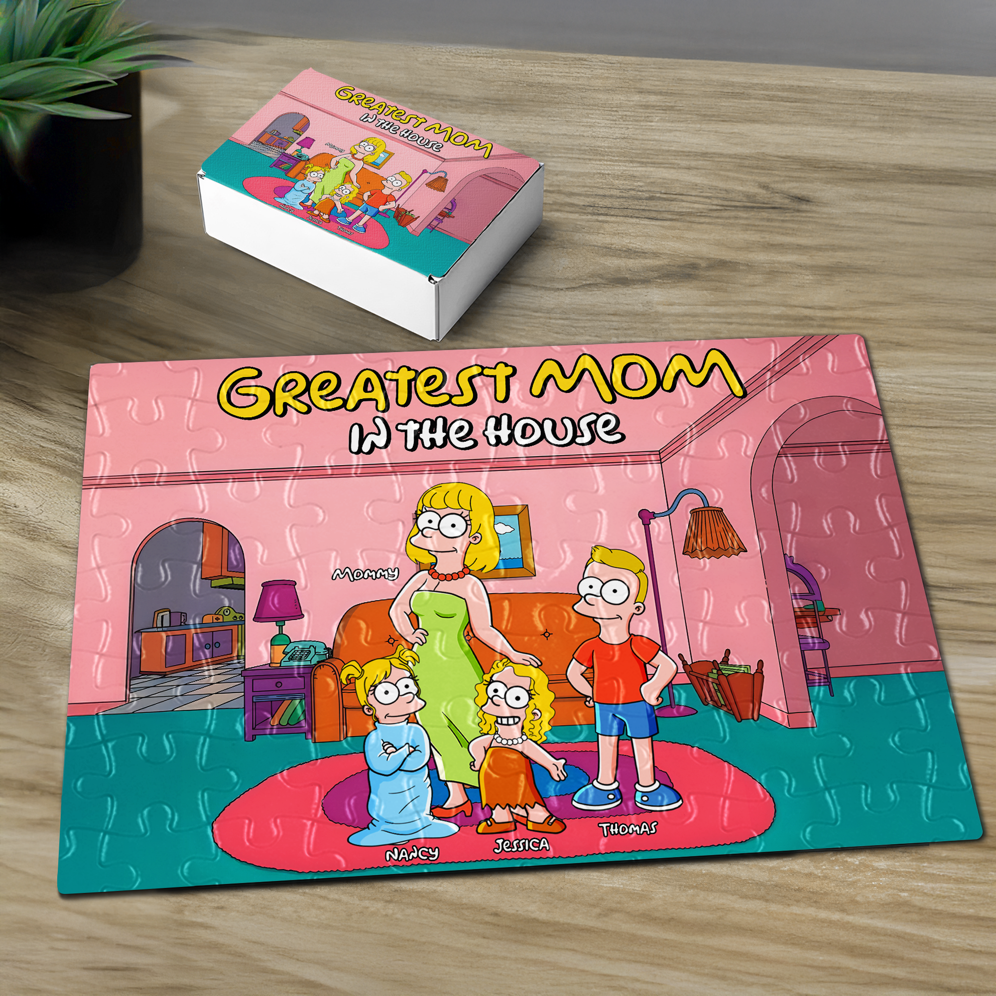 "Greatest Mom in the House" - Personalized Jigsaw Puzzle for Mom, Grandma & Special Women Jigsaw Puzzles PopCulturePrints