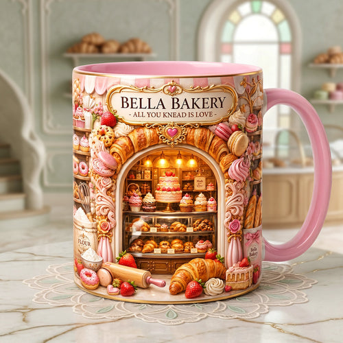 Bake With Love - Personalized Gift Mug for Bakers Coffee Mug PopCulturePrints
