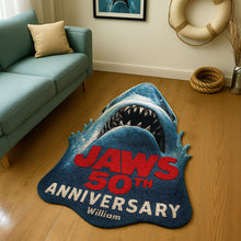 Load image into Gallery viewer, “Make a Splash!” - Great Bite Doormat, Personalized Gift for Ocean Lovers Doormat PopCulturePrints
