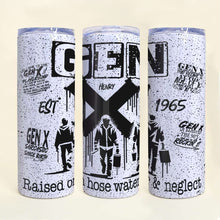 Load image into Gallery viewer, Personalized Gen X Sarcasm Skinny Tumbler - Custom Design Tumbler Cup PopCulturePrints

