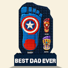 Load image into Gallery viewer, “Best Pixel Dad Ever” - Personalized Acrylic Plaque Gift for Dad, Grandpa &amp; More Shaped Plaques PopCulturePrints
