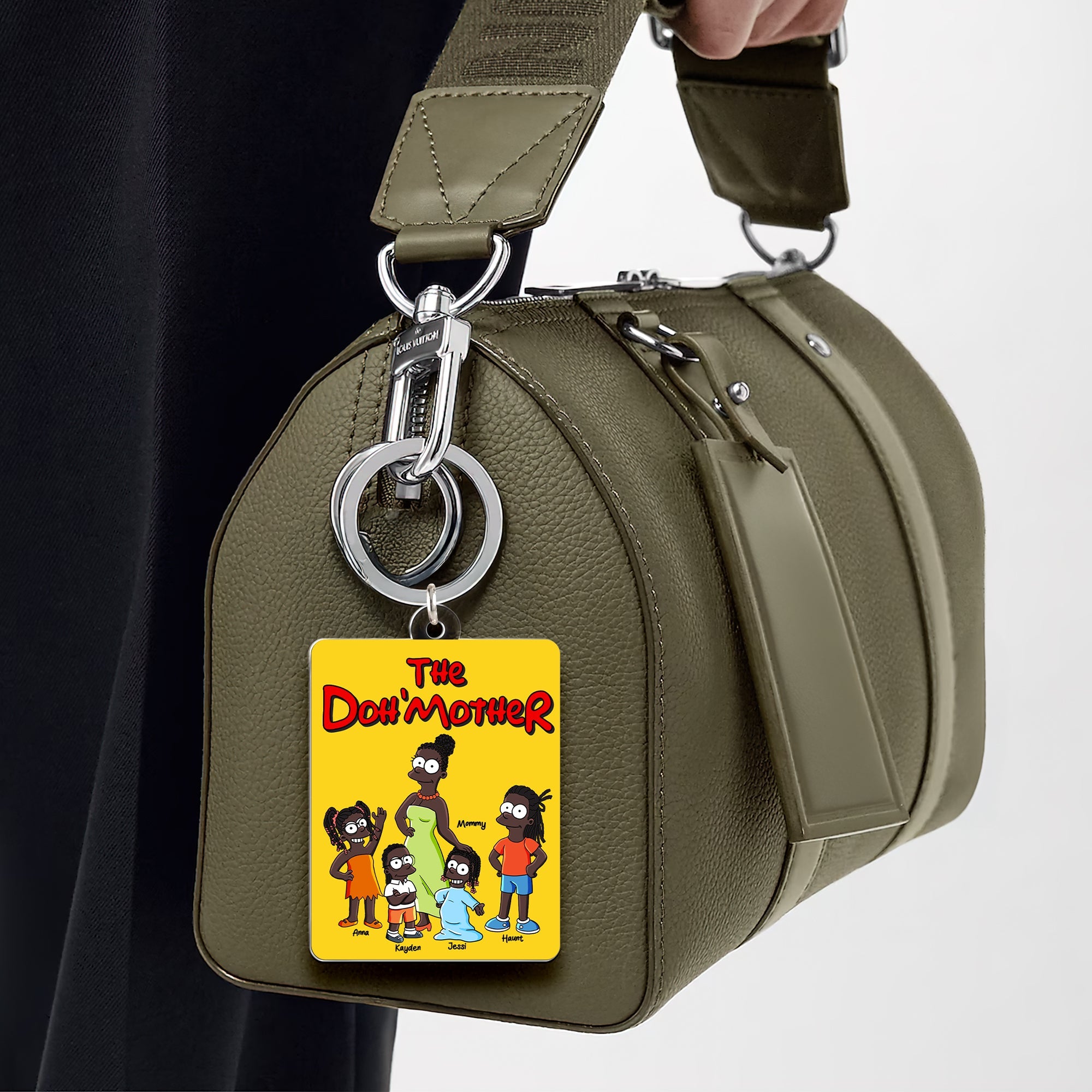 “Celebrate Motherhood with Love!” - Personalized Mom & Her Little Ones Keychain - Custom Gift for Mom, Grandma, and More Keychains PopCulturePrints