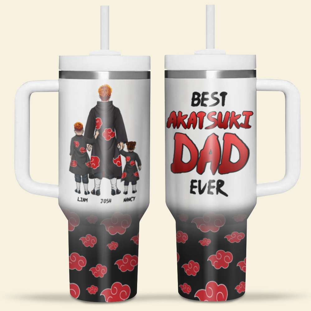 Personalized Akatsuki Dad Tumbler Gift for Father's Day Tumbler Cup PopCulturePrints