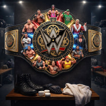 Load image into Gallery viewer, Keep Time with Power: Arena Fighter Champions Personalized Wall Clock - Unique Gift for WWE Fans and Collectors Hanging Wall Clock PopCulturePrints
