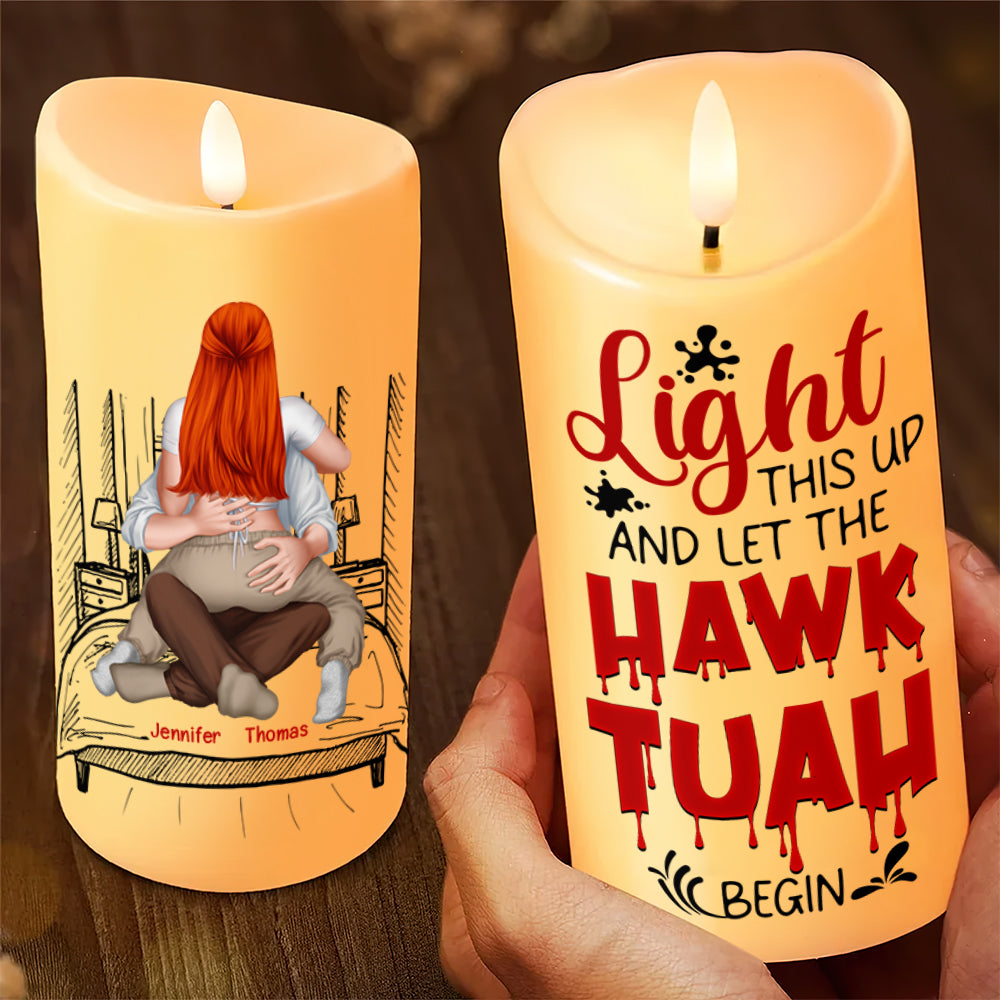 Personalized Naughty Couple LED Candle – Perfect Gift for Couples Led Candle PopCulturePrints