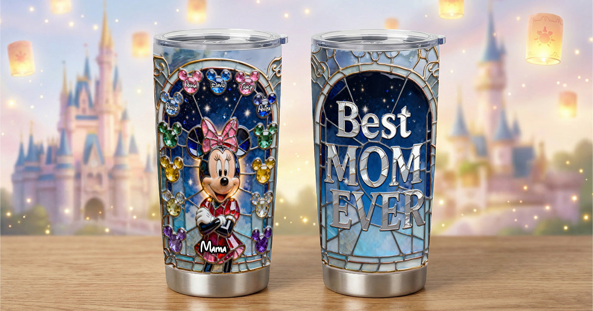 "Best Mom Ever - A Gift from the Heart" - Personalized Tumbler for Moms & Grandmas Tumbler Cup PopCulturePrints