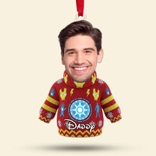 Load image into Gallery viewer, Cute Christmas Sweater Ornament - Custom Photo Gifts for Family Ornament PopCulturePrints
