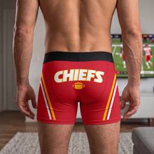 Load image into Gallery viewer, ‘Score Big with Comfort!’ - Athletic Spirit Men's Boxers - Personalized Gift for Sport Lovers
