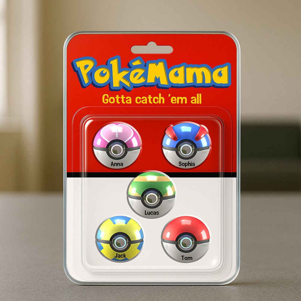 "Catch the Joy!" Personalized Pokémon-Inspired Gift for Mom - Acrylic Plaque for Mother's Day Shaped Plaques PopCulturePrints