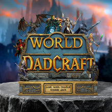 Load image into Gallery viewer, &quot;Level Up Your Dad&#39;s Game!&quot; - Personalized Acrylic Plaque - Gift for Game Loving Dad, Grandpa, or Gaming Enthusiast Shaped Plaques PopCulturePrints
