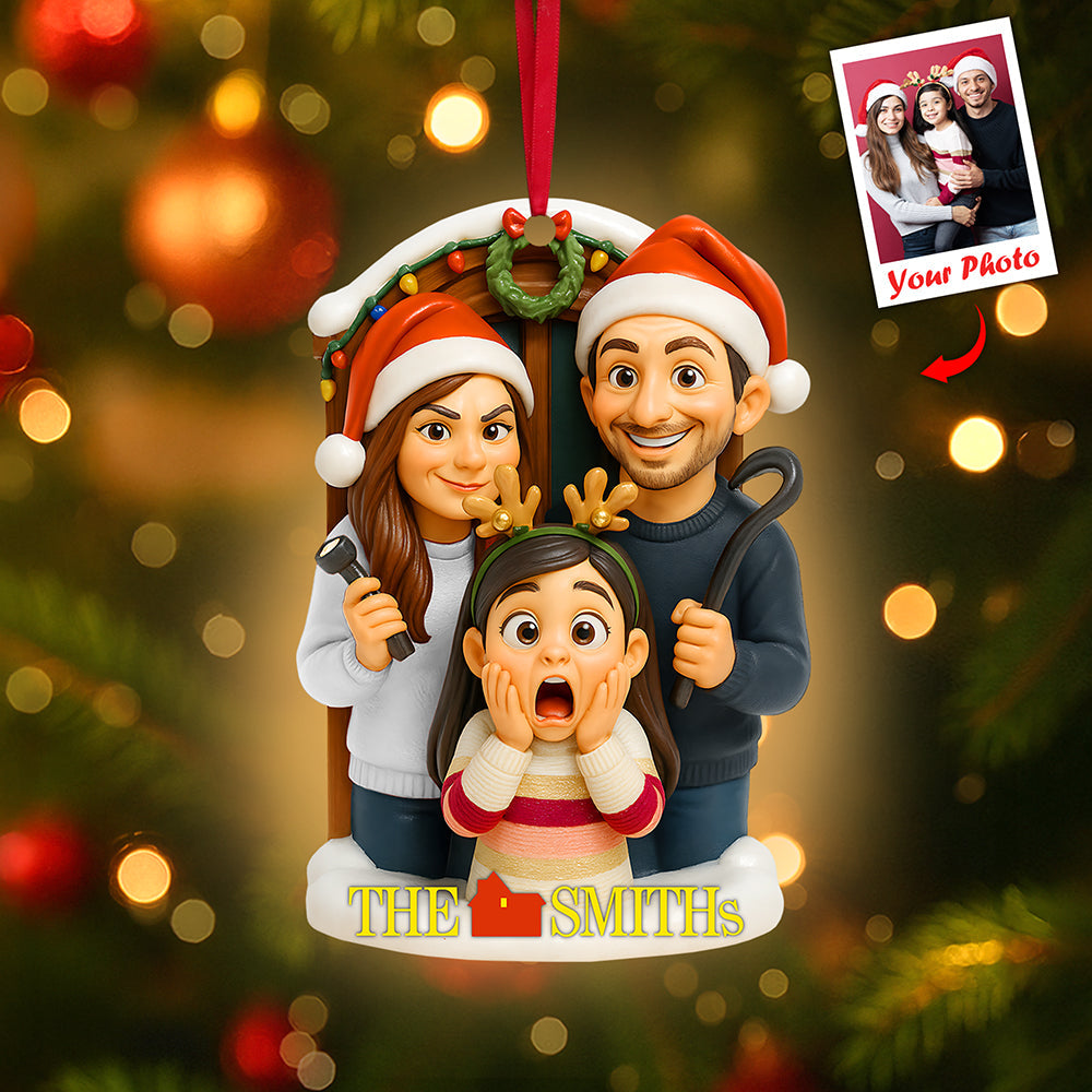 Capture Your Family's Joy with Our Custom Cartoon Family Ornament - Personalized Gift for All Occasions Ornament PopCulturePrints