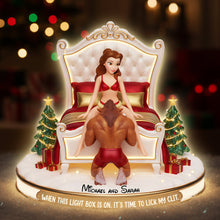 Load image into Gallery viewer, When This Light Box Is On, It's Time to Lick My Clit - Funny Couple Christmas Light Box Personalized Gift Light Box PopCulturePrints
