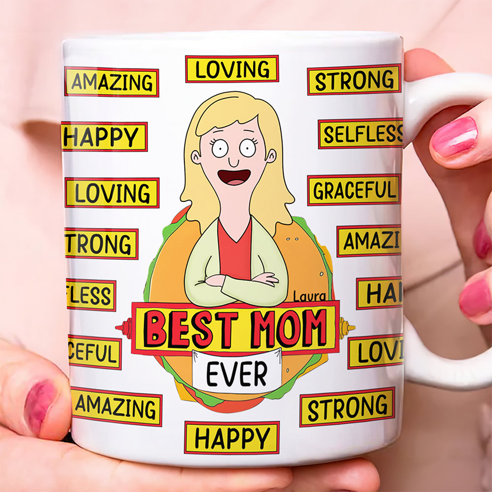 "Best Mom Ever" - Personalized Coffee Mug for Mom and Grandma Coffee Mug PopCulturePrints