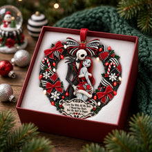 Load image into Gallery viewer, "I Love You With All My Butt" - Spooky Naughty Couples Acrylic Ornament - Personalized Christmas Gift for Couples Ornament PopCulturePrints
