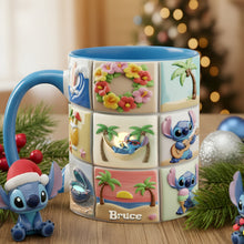 Load image into Gallery viewer, &quot;Sip into Paradise&quot; - Tropical Vacation Scene Accent Mug - Personalized Gifts for Everyone Coffee Mug PopCulturePrints
