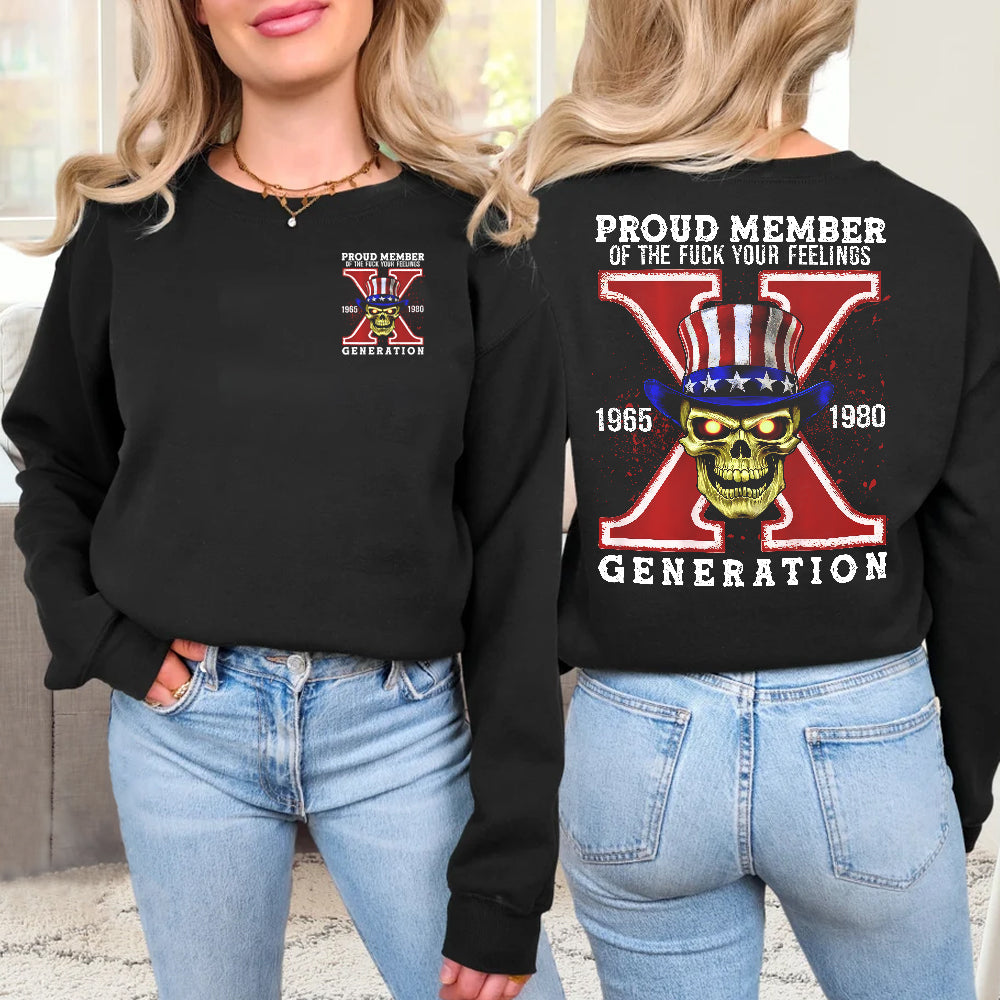 Generation X Skull Graphic Sweatshirt