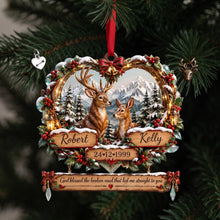 Load image into Gallery viewer, Personalized Deer Couple Christmas Ornament - Meaningful Gift for Couples
