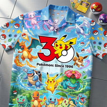 Load image into Gallery viewer, “Catch the Joy with Pokémon! - Customizable Hawaiian Shirt for Fantasy Lovers”
