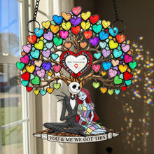 Load image into Gallery viewer, You &amp; Me We Got This - Personalized Nightmare Love Suncatcher Ornament for Couples Ornament PopCulturePrints
