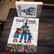 Load image into Gallery viewer, Personalized Superhero Dad Jigsaw Puzzle - Perfect Father&#39;s Day Gift Jigsaw Puzzles PopCulturePrints
