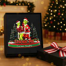 Load image into Gallery viewer, Spank Me &amp; I&#39;ve Been Naughty - Personalized Christmas Ornament for Fun-Loving Couples Ornament PopCulturePrints
