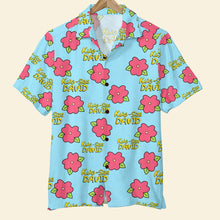 Load image into Gallery viewer, Custom Cartoon Lover Hawaiian Shirt - Floral Muumuu Style Hawaiian Shirts PopCulturePrints
