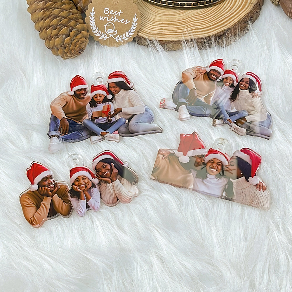 Personalized Family Photo Christmas Ornaments