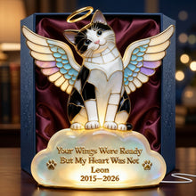 Load image into Gallery viewer, Your Wings Were Ready, But My Heart Was Not - Custom Pet Angel Memorial Light Box Light Box PopCulturePrints

