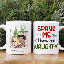 Load image into Gallery viewer, Naughty Couple Personalized Christmas Mug - Fun Holiday Gift | Valentine&#39;s Day Gifts Coffee Mug PopCulturePrints
